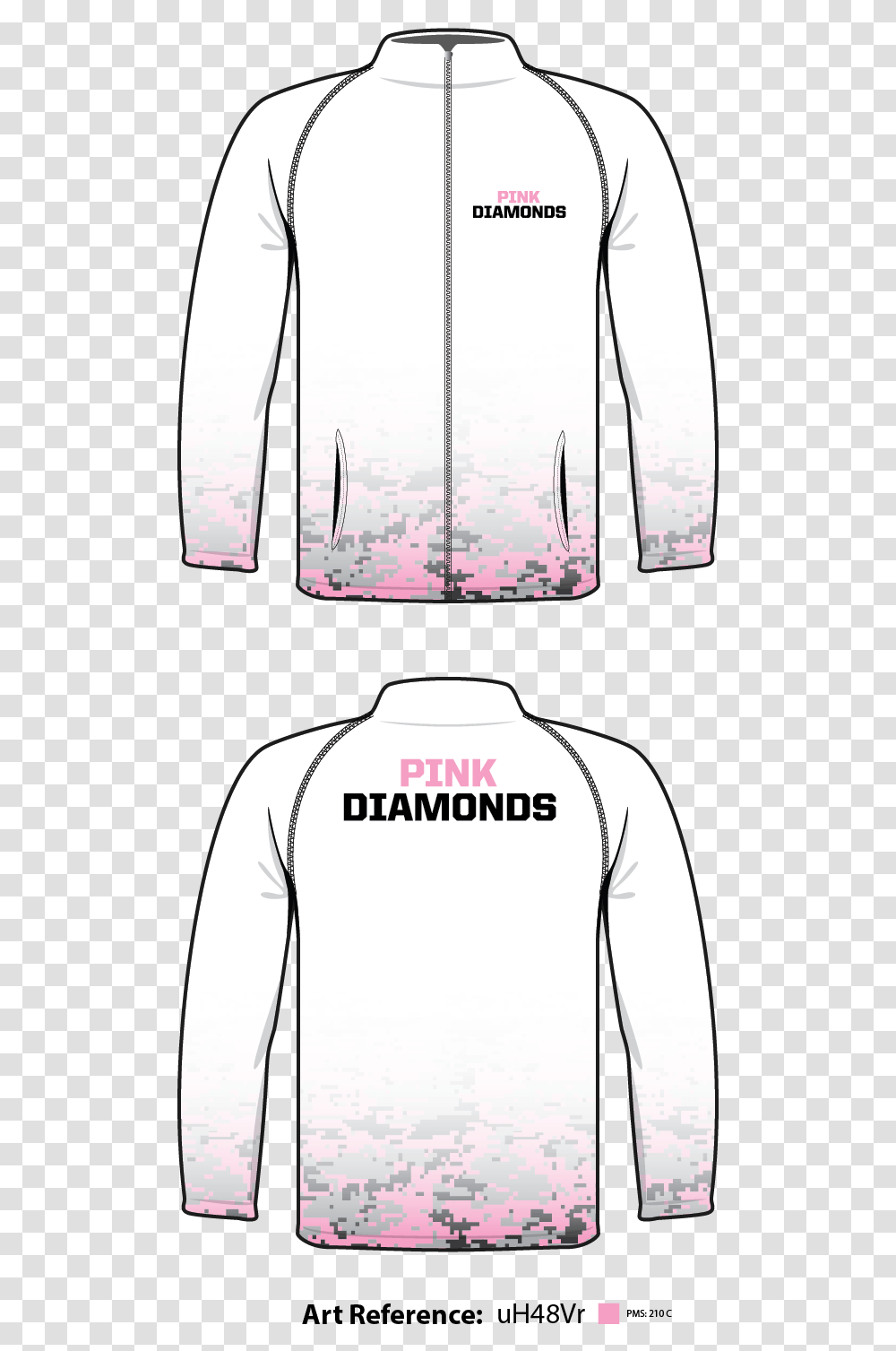 Pink Diamonds Windbreaker Jacket Long Sleeved T Shirt, Apparel, Sweatshirt, Sweater Transparent Png