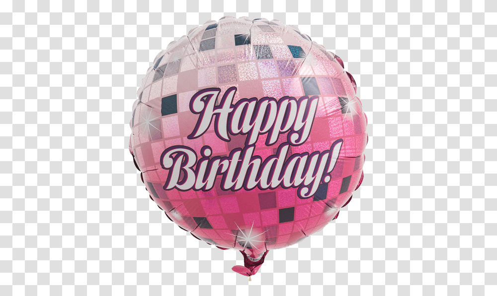 Pink Disco Ball Balloon, Sphere, Helmet, Apparel Transparent Png