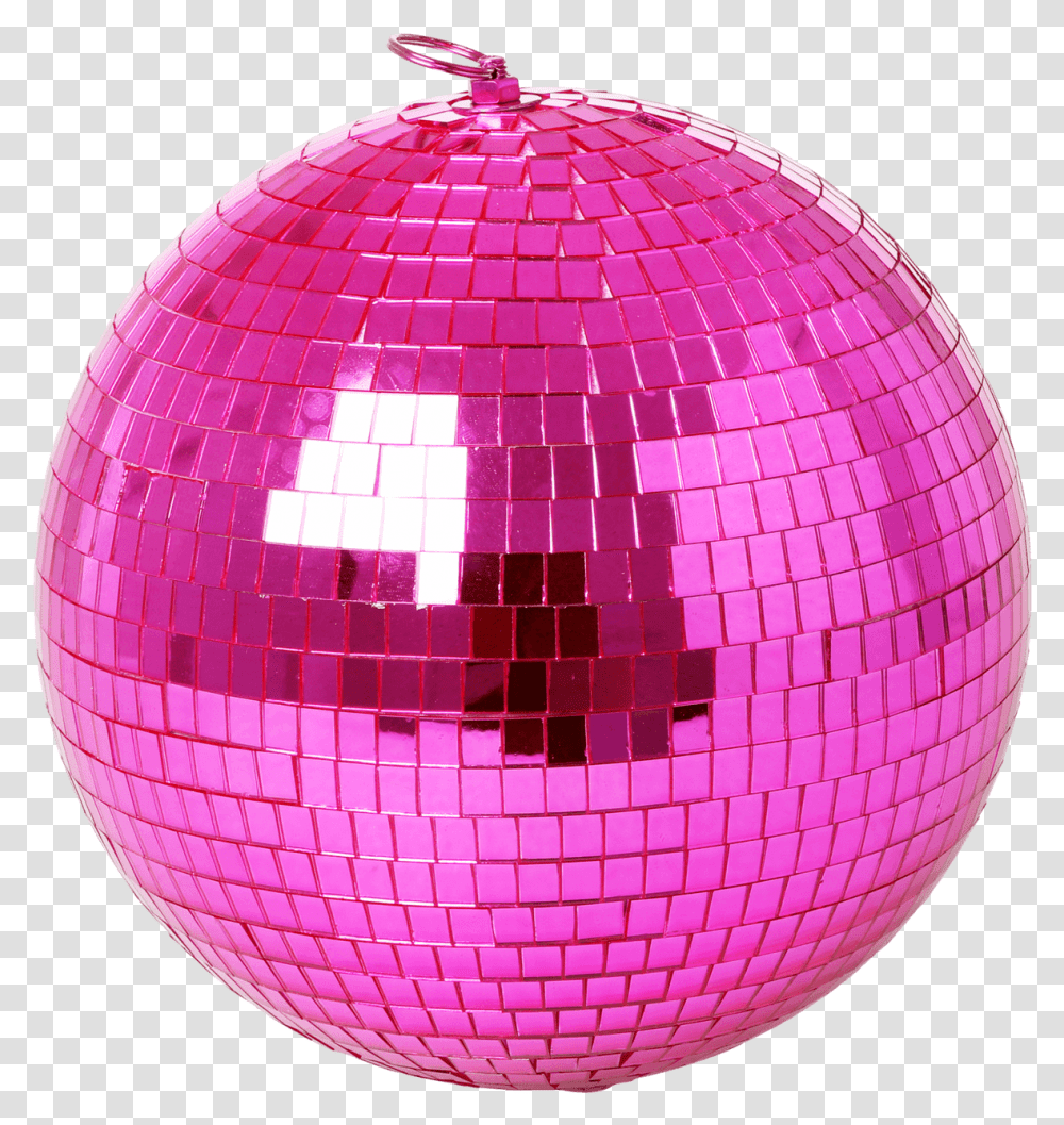 Pink Disco Balls, Sphere, Lamp, Balloon, Crystal Transparent Png