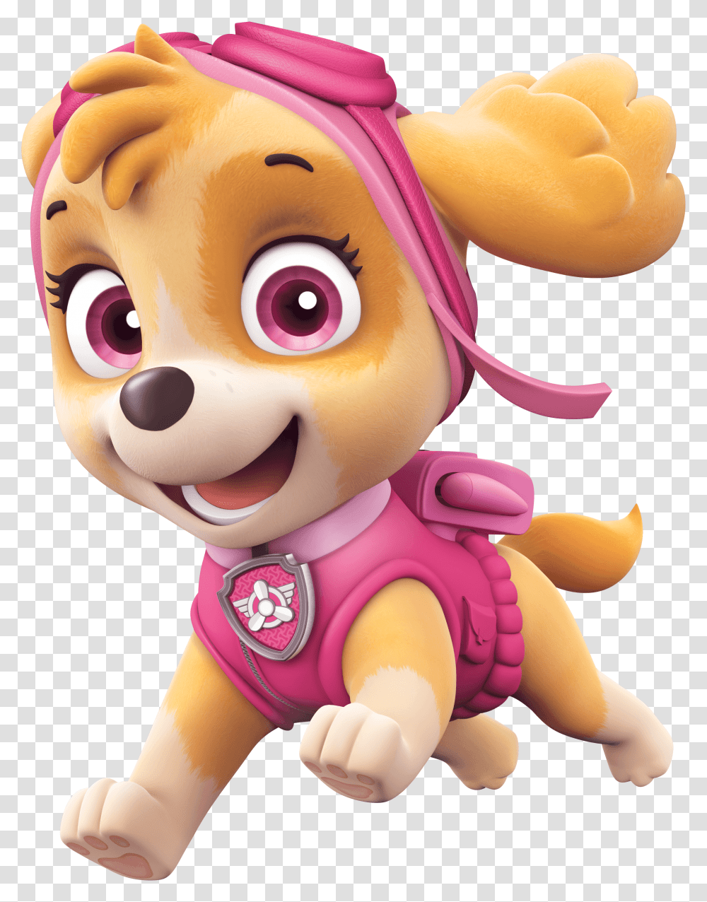 Pink Dog Bone Clipart Skye Paw Patrol Characters, Doll, Toy, Figurine Transparent Png