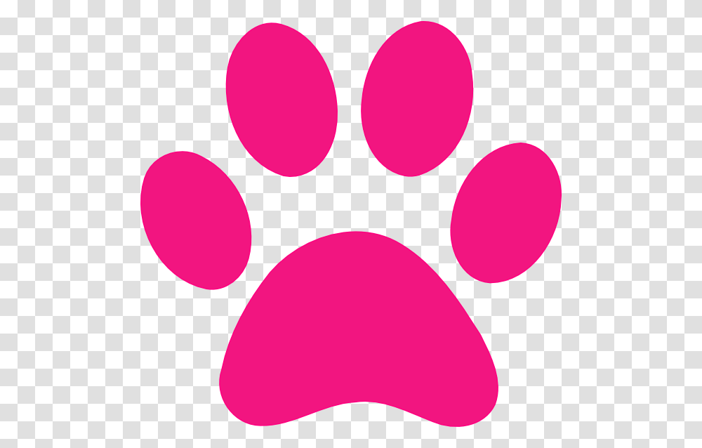 Pink Dog Paw Print, Footprint Transparent Png