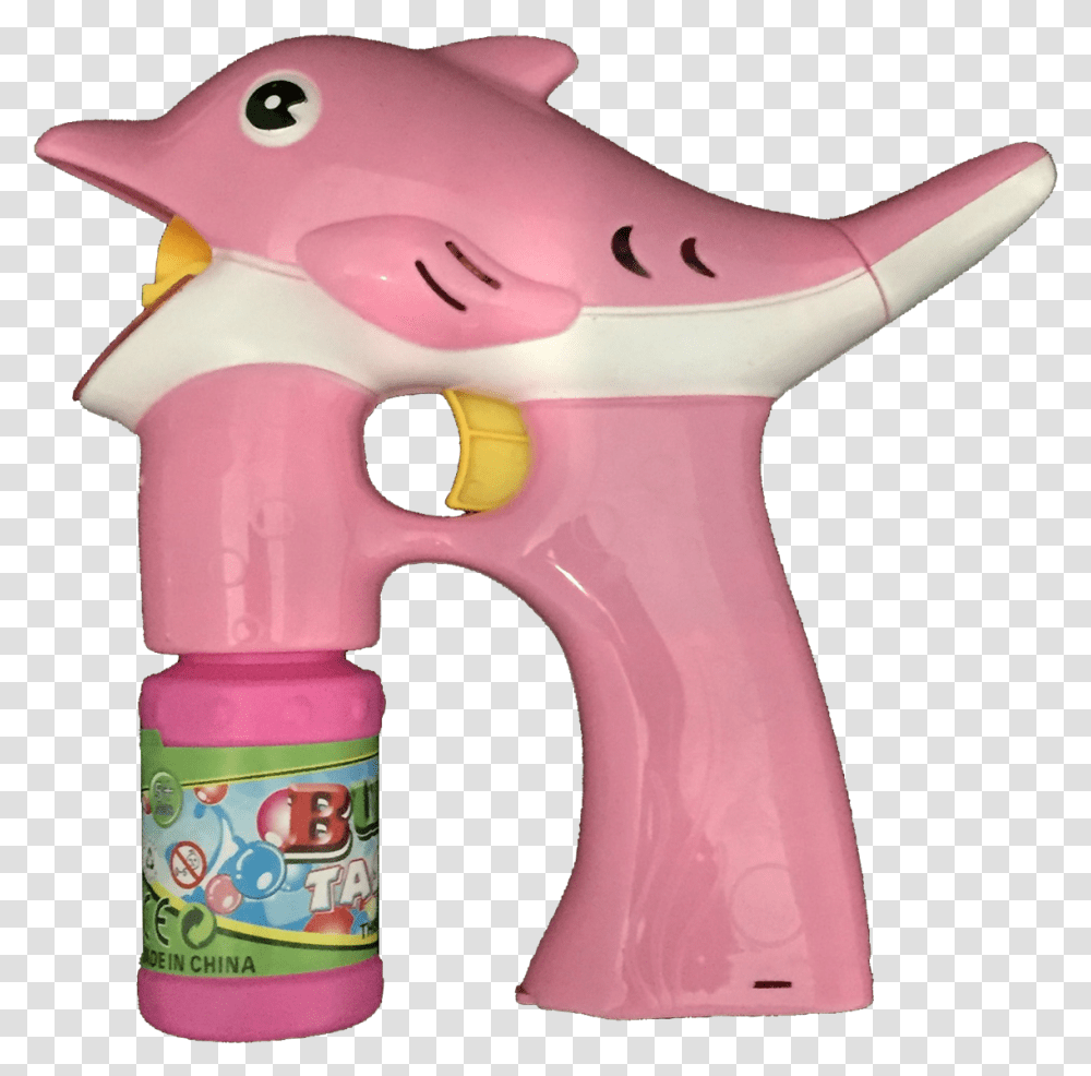 Pink Dolphin Bubble Gun, Toy, Blow Dryer, Appliance, Hair Drier Transparent Png
