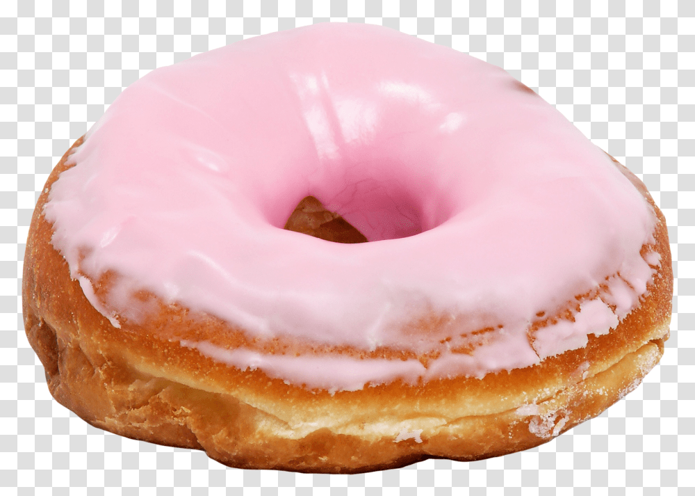 Pink Donut Dunkin Donuts Pink Frosted Donut, Pastry, Dessert, Food, Sweets Transparent Png