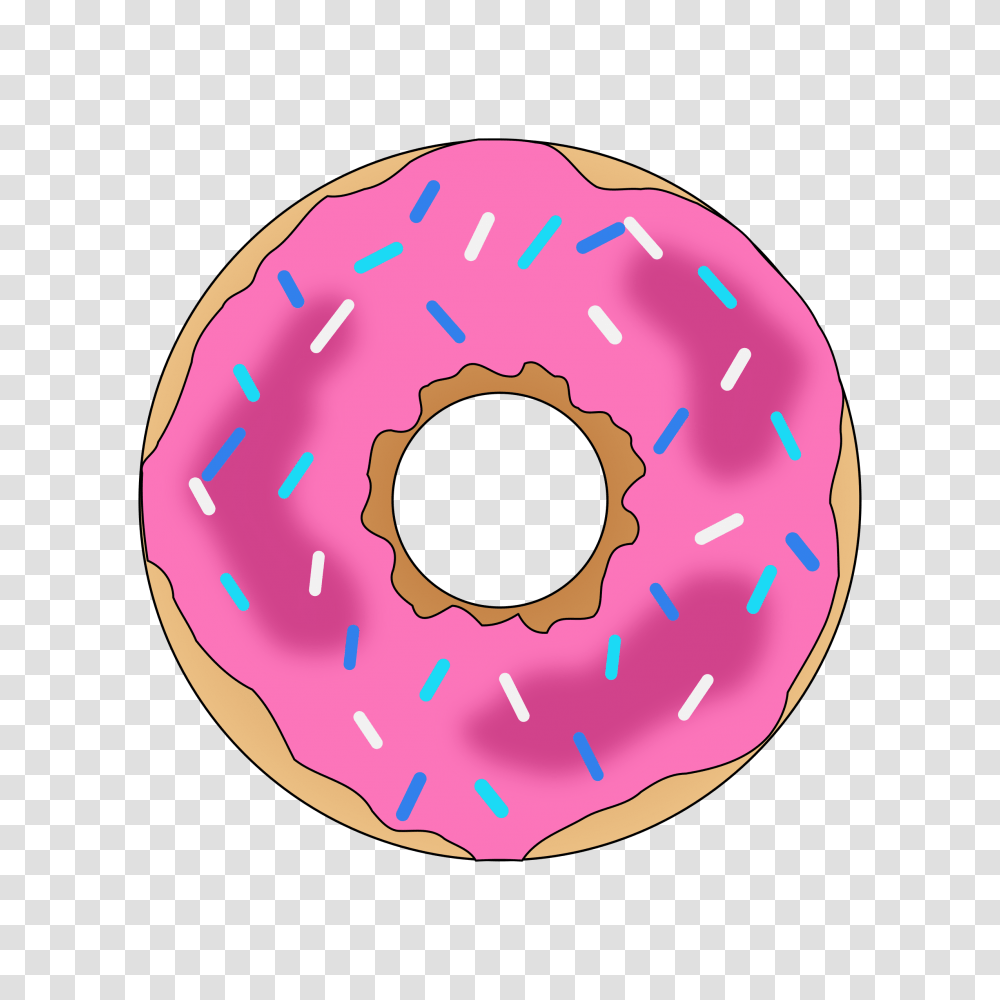 Pink Donut Icons, Pastry, Dessert, Food, Sweets Transparent Png