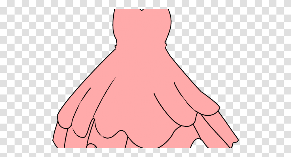 Pink Dress Clipart Girl, Hand, Wrist, Plot, Finger Transparent Png