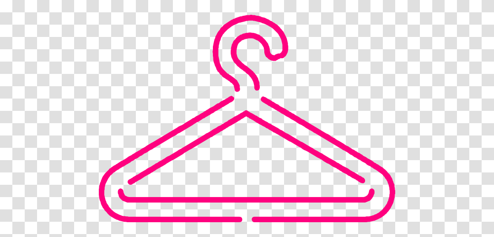 Pink Dress Hanger Clip Art, Triangle Transparent Png