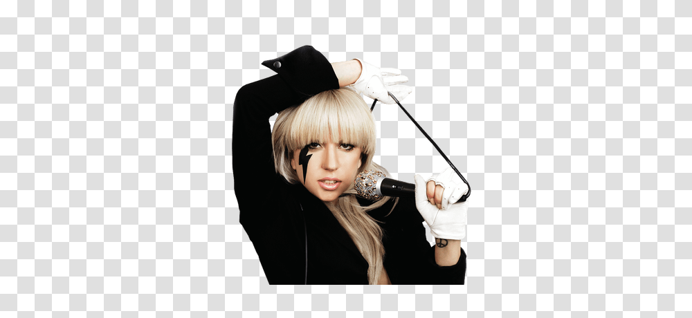 Pink Dress Lady Gaga, Person, Performer, Finger, Microphone Transparent Png