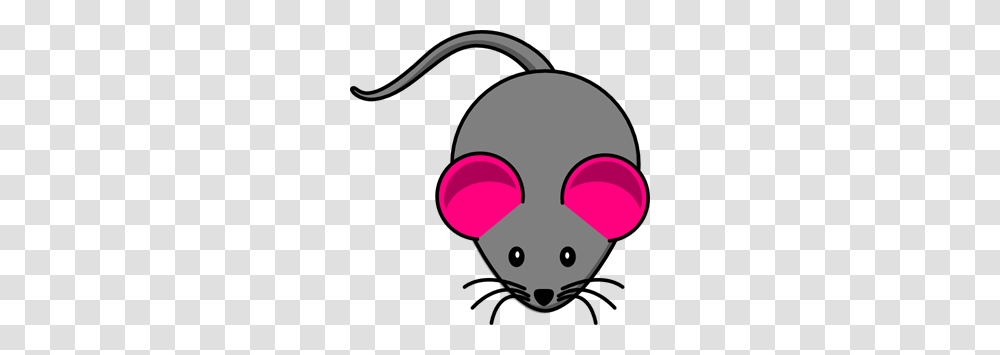 Pink Ear Gray Mouse Clip Arts For Web, Light Transparent Png