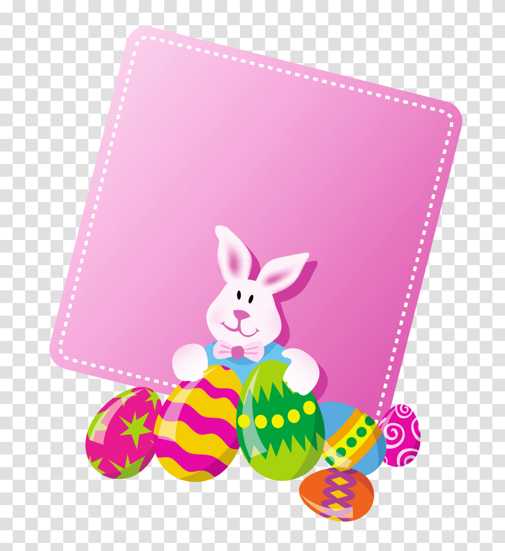Pink Easter Blank Clipart, Purple, Mammal, Animal, Rabbit Transparent Png
