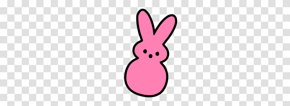 Pink Easter Peep Happyeaster Easterday Bunnyears Bunnyr, Snowman, Winter, Outdoors, Nature Transparent Png