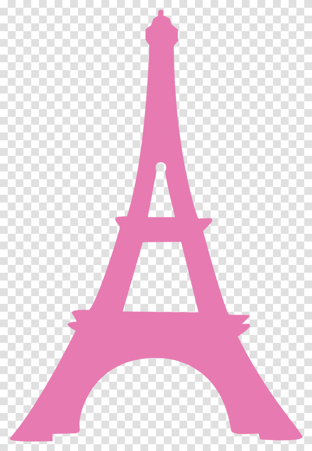 Pink Eiffel Tower Clipart, Outdoors, Architecture, Building, Cross Transparent Png