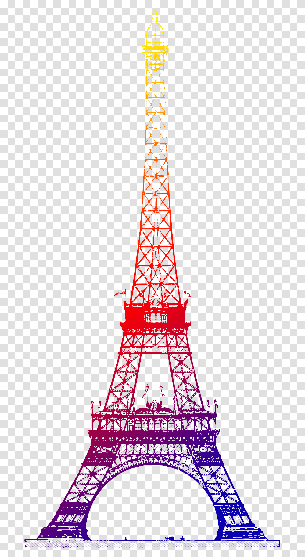 Pink Eiffel Tower Vector Tower Eiffel, Logo, Trademark, Red Cross Transparent Png