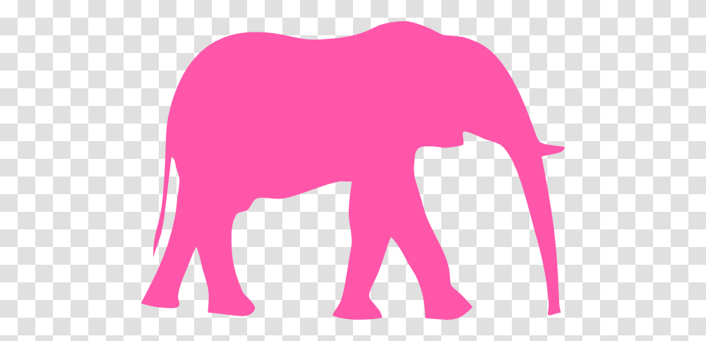 Pink Elephant Clip Art, Silhouette, Mammal, Animal, Bull Transparent Png