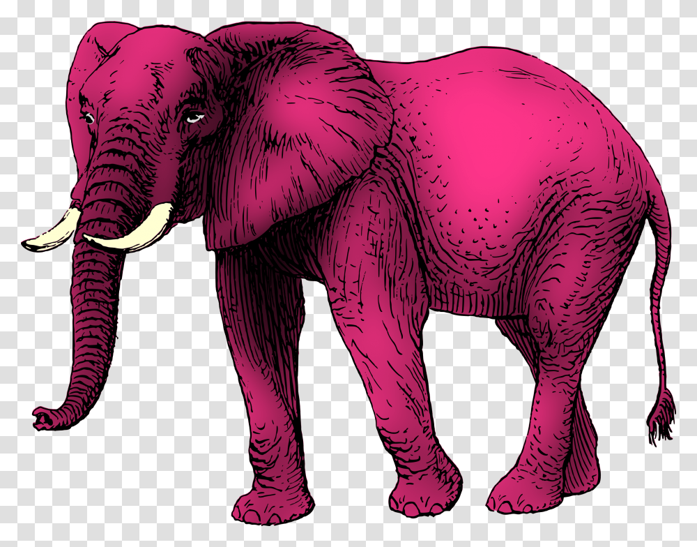 Pink Elephant Clip Arts Pink Elephants, Wildlife, Mammal, Animal Transparent Png