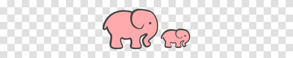 Pink Elephant Mom Baby Clip Art, Piggy Bank, Mammal, Animal Transparent Png