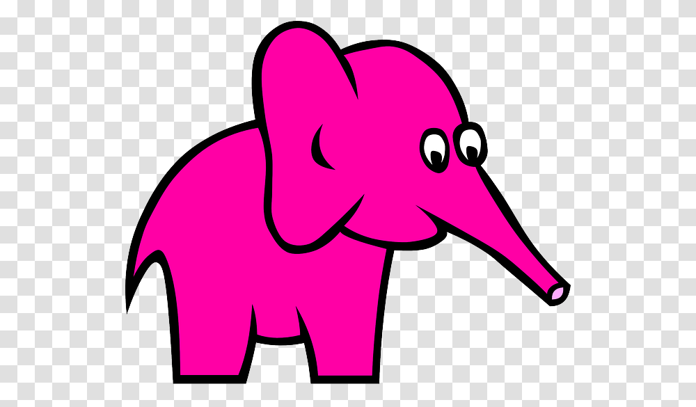 Pink Elephant Sticker Pack Messages Sticker 0 Elephant Coloring, Wildlife, Mammal, Animal Transparent Png