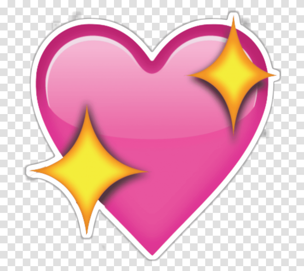 Pink Emoji Heart, Purple Transparent Png