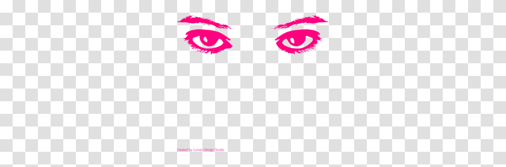 Pink Eyes Clipart Slightly, Logo, Trademark Transparent Png