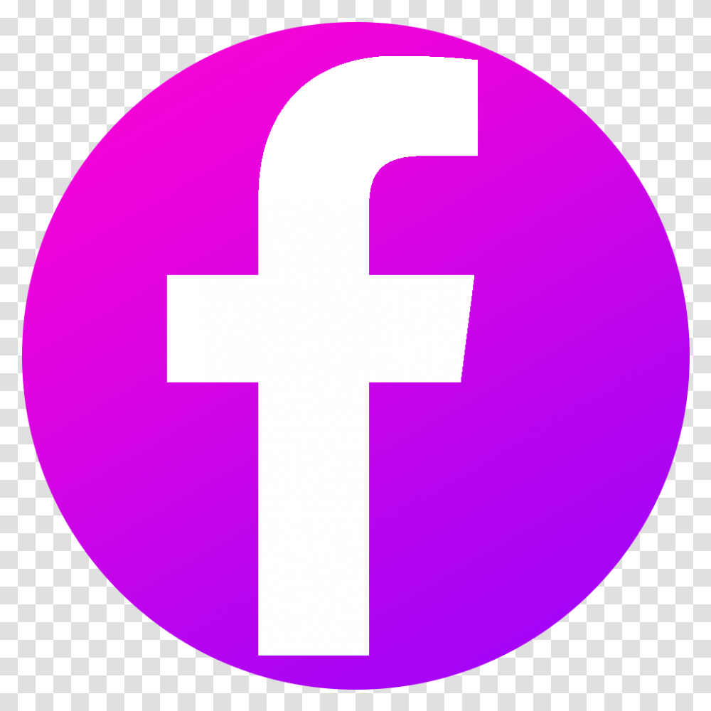 Pink Facebook Logo Logo Facebook Bw, First Aid, Symbol, Trademark, Red Cross Transparent Png