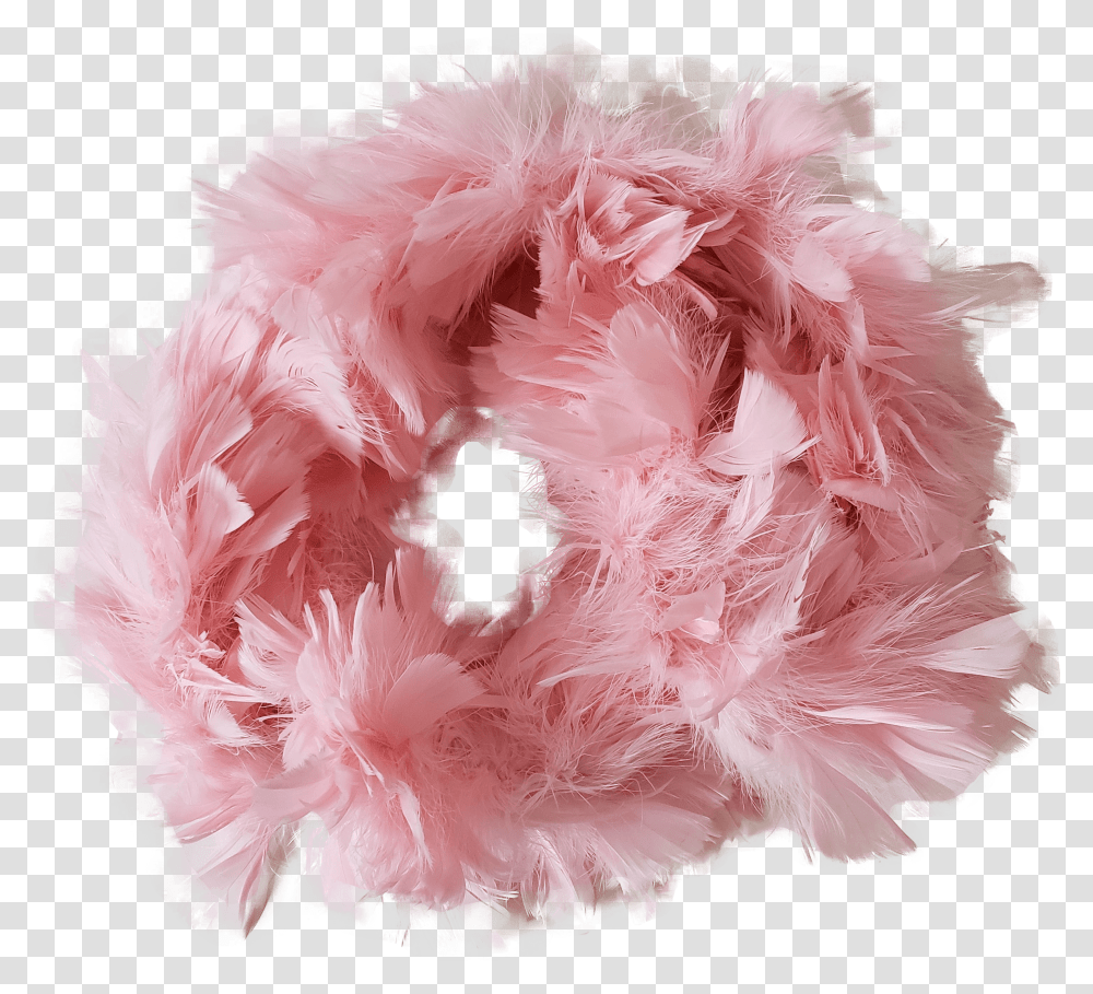 Pink Feathers Boa Scarf Pom Pom, Apparel, Mineral, Crystal Transparent Png