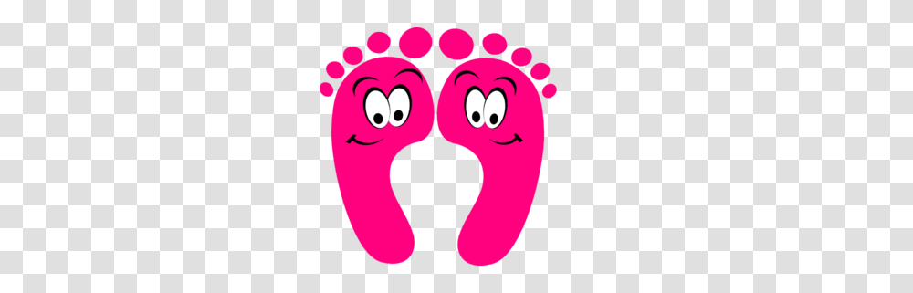 Pink Feet Clipart, Heart, Footprint, Cushion, Purple Transparent Png