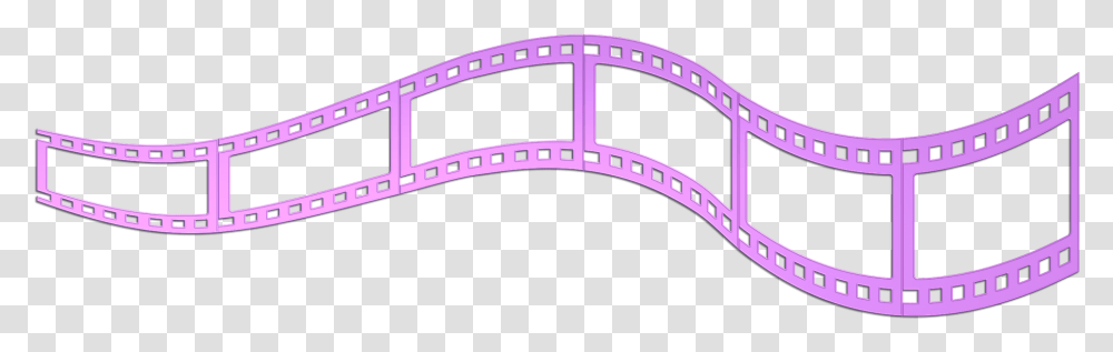 Pink Film Strip, Bridge, Building, Reel, Amusement Park Transparent Png