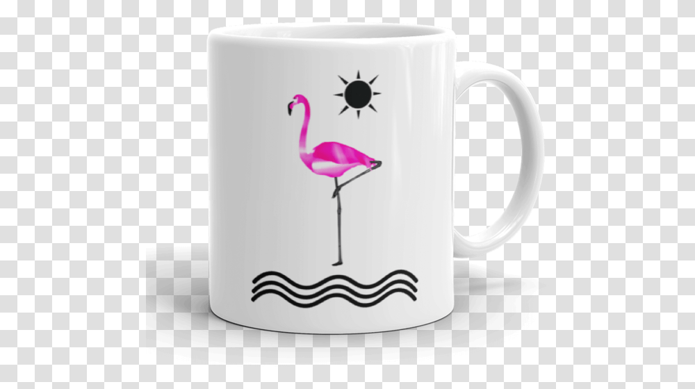 Pink Flamingo, Coffee Cup, Bird, Animal, Soil Transparent Png