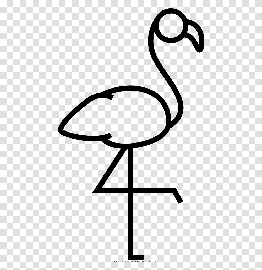 Pink Flamingo Coloring Page, Gray, World Of Warcraft Transparent Png