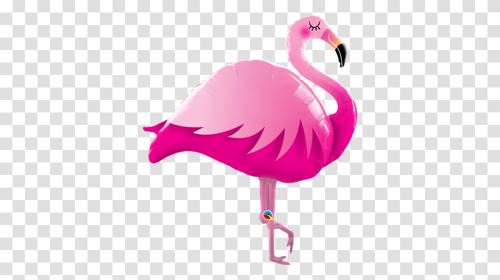 Pink Flamingo Foil, Bird, Animal Transparent Png