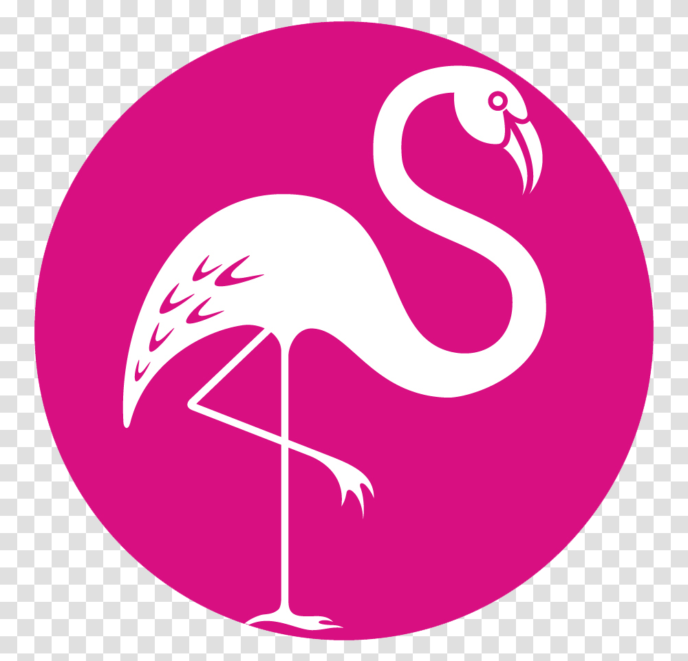Pink Flamingo Hospitality Certification Pink Flamingo Logo Flamingo, Bird, Animal Transparent Png