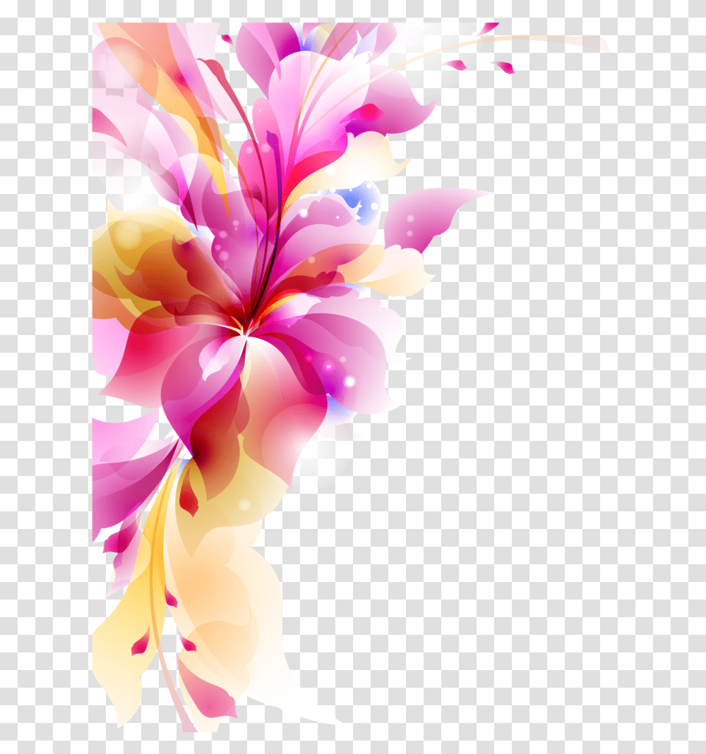 Pink Floral Abstract Background, Plant, Flower, Blossom, Hibiscus Transparent Png