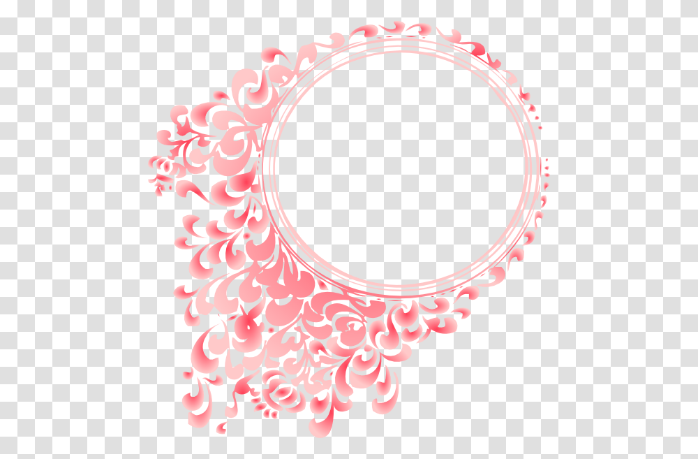 Pink Flower Circle Border, Bracelet, Jewelry Transparent Png