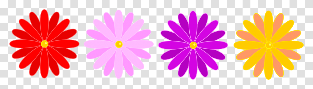 Pink Flower Clipart Flower Chain, Plant, Daisy, Daisies, Blossom Transparent Png