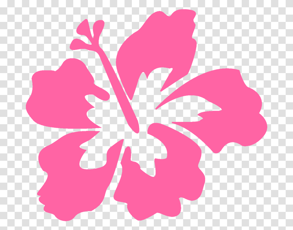 Pink Flower Clipart Moana Free Clip Art Stock, Hibiscus, Plant, Blossom, Petal Transparent Png