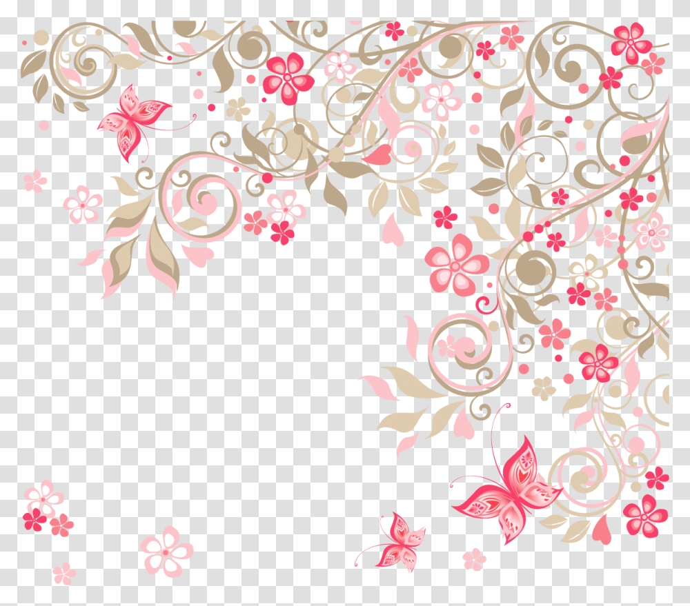 Pink Flower Romantic Rose Wedding Invitation Flowers Floral Background Hd, Floral Design, Pattern Transparent Png