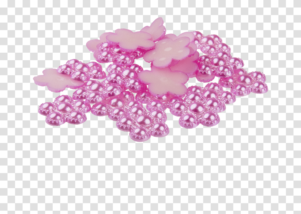 Pink Flower Shape Flat Back Pearl 18mm Artificial Flower, Plant, Fruit, Food, Accessories Transparent Png