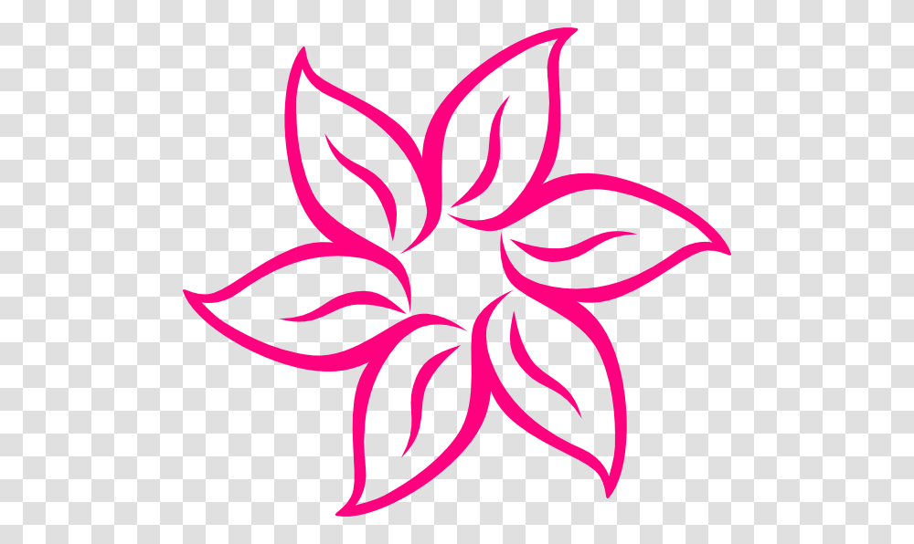 Pink Flower Svg Clip Arts Star Flower Clipart, Logo, Trademark, Pattern Transparent Png