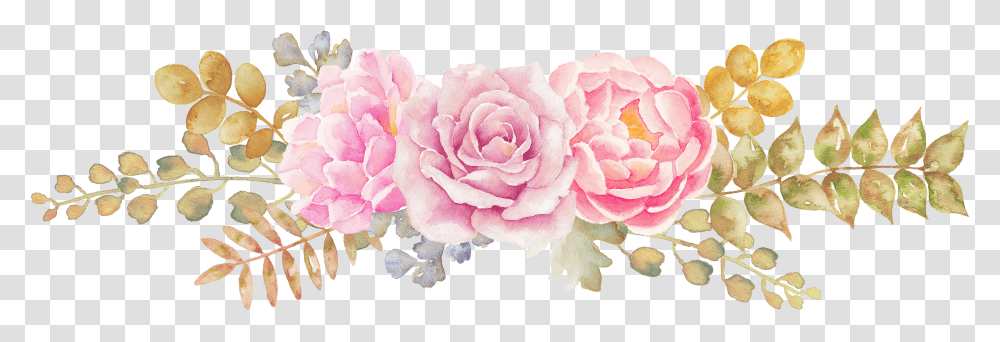 Pink Flower Watercolor Drawing Transparent Png