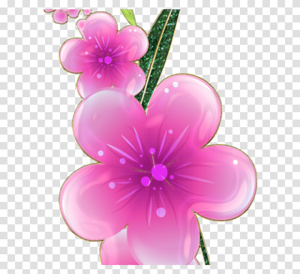 Pink Flowers Border Portable Network Graphics, Purple, Plant, Petal, Heart Transparent Png