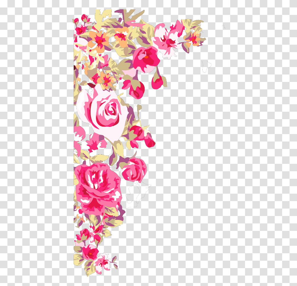 Pink Flowers Mq Pink Roses Rose Border Borders Cute Birthday Wishes To Best Friend, Graphics, Art, Floral Design, Pattern Transparent Png