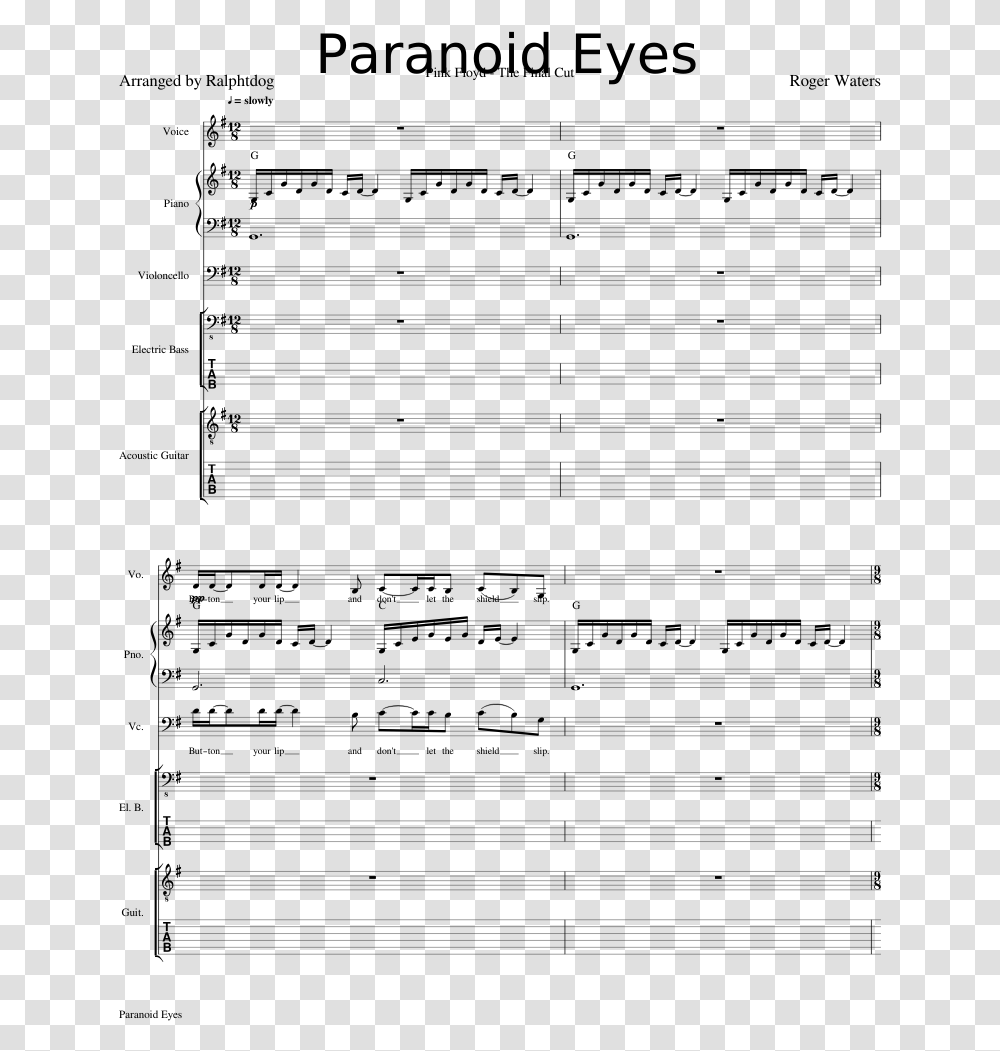 Pink Floyd Paranoid Eyes Partition, Gray, World Of Warcraft Transparent Png