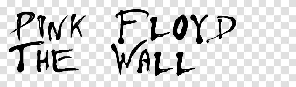 Pink Floyd The Wall Font Download, Handwriting, Calligraphy, Bird Transparent Png