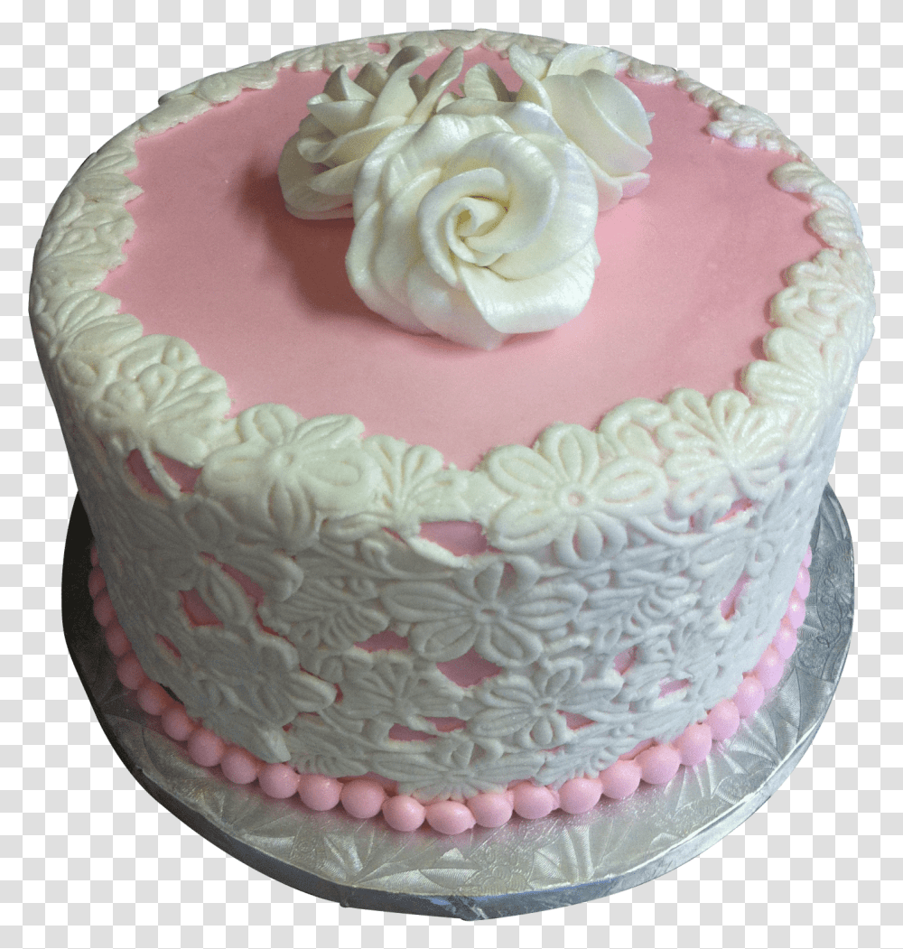 Pink Fondant Wedding Cake Cake Decorating, Birthday Cake, Dessert, Food, Cream Transparent Png