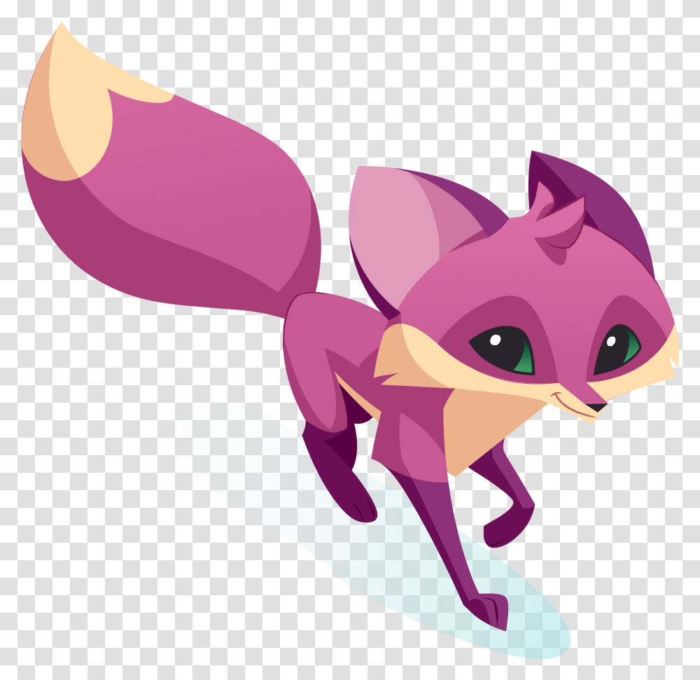 Pink Fox Cliparts Fox In Animal Jam, Purple, Graphics, Mammal, Paper Transparent Png