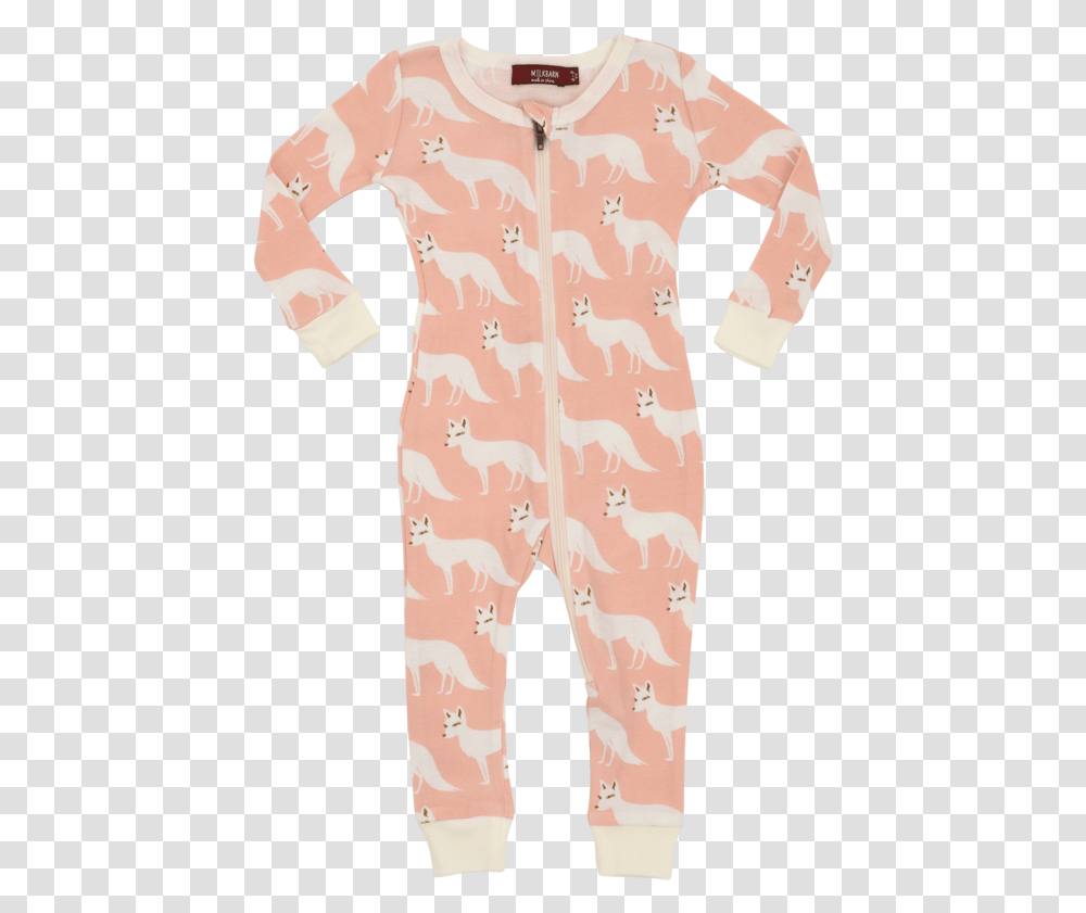 Pink Fox Zipper Pajama Elephant, Apparel, Long Sleeve, Suit Transparent Png
