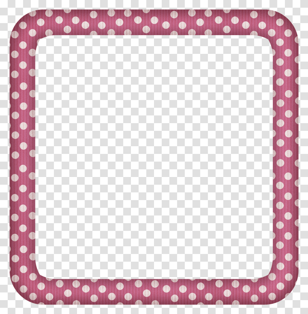Pink Frame Download Image Bee Folder, Texture, Cushion, Polka Dot, Rug Transparent Png