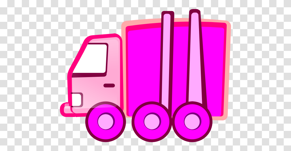 Pink Garbage Truck Clipart, Fire Truck, Vehicle, Transportation, Van Transparent Png