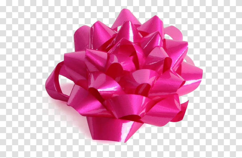 Pink Gift Bow, Paper, Rose, Flower, Plant Transparent Png