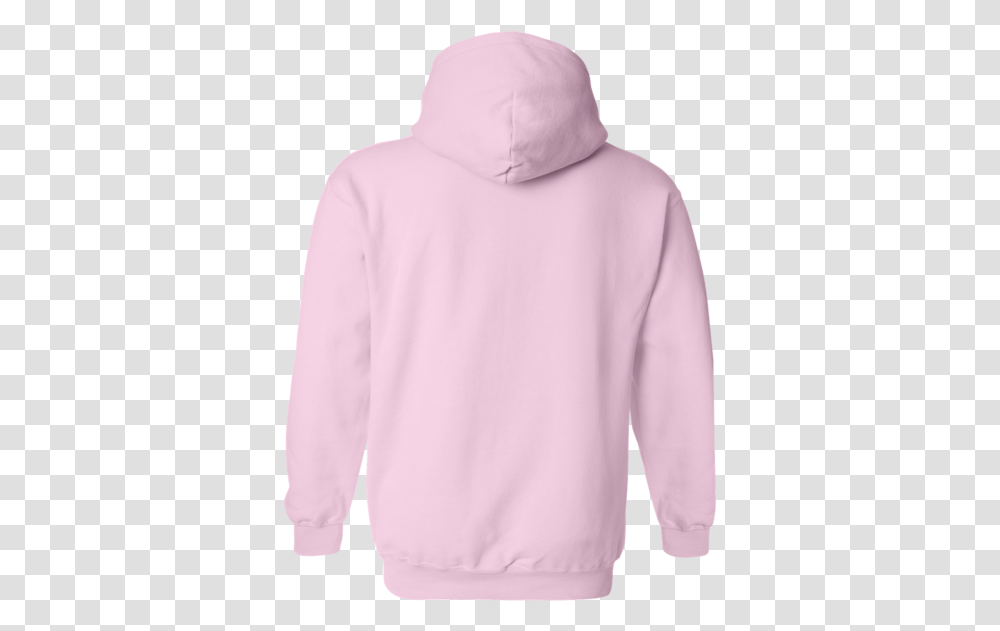 Pink Gildan Hoodie Back, Apparel, Sleeve, Sweatshirt Transparent Png