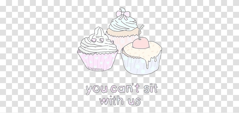 Pink Girls Kawaii Cute Tumblr Dreams Cupcake Cupcake, Cream, Dessert, Food, Creme Transparent Png